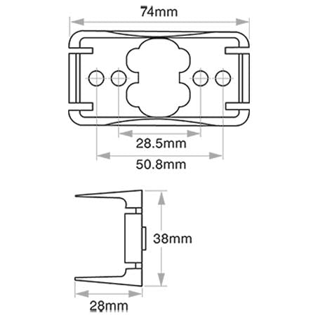 Narva Front Marker Light Clear LED 9 to 33V - JTK Auto Electrical