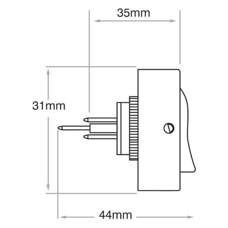 Narva Rocker Switch Off/On SPST Amber LED - JTK Auto Electrical