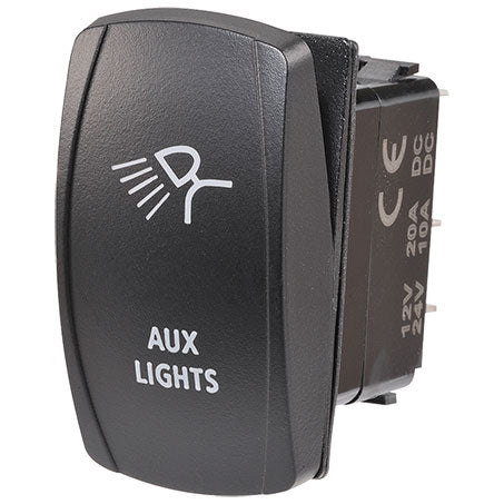 Narva Sealed Rocker Switch Off/On SPDT 12V/24V Blue LED Illuminated Aux Lights - JTK Auto Electrical