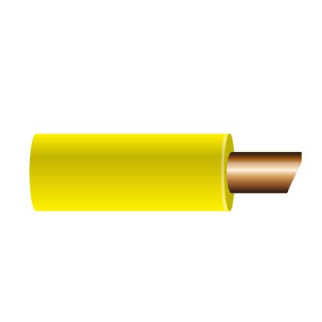 OEX 3mm Single Core Automotive Cable, Yellow - 30m Roll - JTK Auto Electrical
