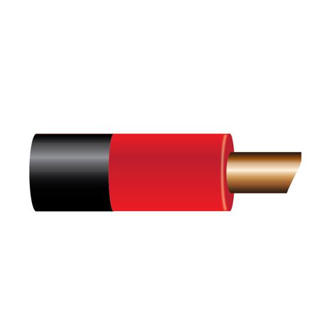 OEX 6mm Single Core Automotive Cable, Red With Black Sheath - 30m Roll - JTK Auto Electrical