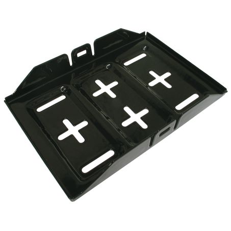OEX Battery Tray Powder coated metal L:270 x W:175mm - JTK Auto Electrical