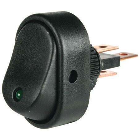 OEX Rocker Switch On/Off SPST Green Illumination - JTK Auto Electrical