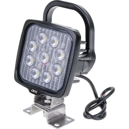 OEX Work Light, 9 LED with handle and switch. CISPR 25 rated - JTK Auto Electrical