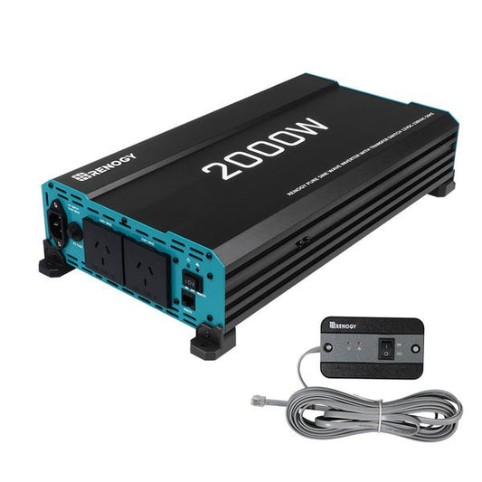 Renogy 2000W 12V to 230V Pure Sine Wave Inverter (with UPS Function) - JTK Auto Electrical