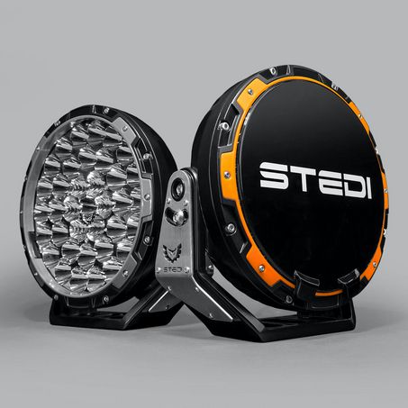 Stedi Type X Pro 215mm LED Round Driving Light Pair - JTK Auto Electrical